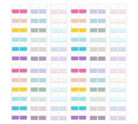 WRITWAA 360 Pièces Onglets Autocollants pour Cahiers et Livres, Surface Inscriptible en Pet, pour Bureau et Organisation de Notes