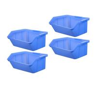 WRITWAA 4 Pièces Bac de Rangement Bleu Multifonction en Abs pour Accessoires et Petites Pièces, Facile à Installer, pour Organiser la Maison Bureau