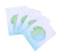 WRITWAA 4 Pièces Bloc-notes Adhésif Détachable en Forme de Feuille Aquatique, Papier Réaliste et Design Frais, pour Rappels Quotidiens et Apprentissage, Blocs-notes