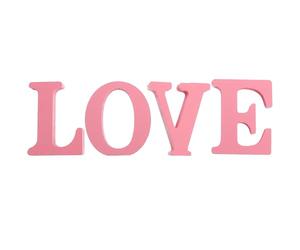 WRITWAA 4 Pièces Ornement en Bois Love pour Saint-Valentin, Décoration Romantique Portable et Pratique, Lettres en Bois Créatives pour Anniversaires et Rendez-Vous Amoureux