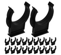 WRITWAA 50 Pièces Clips de Plinthe de Meuble, Clips de Socle de Jambe, Plastique Noir, Design D’angle, Compatibilité, pour Pieds de Meubles et Plinthe Cuisine, Installations Cuisine