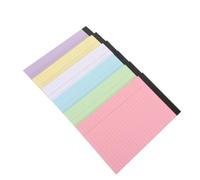 WRITWAA 6 Pièces Bloc-notes Coloré à Feuilles Lignées, 30 Pages Détachables, Papier Résistant aux Rayures et Surface D'écriture Lisse, pour L'école Voyages Couleur Aléatoire