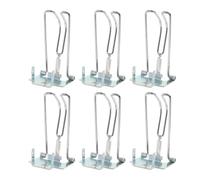 WRITWAA 6 Pièces Pince pour Tiroir-caisse en Métal Argenté, Remplacement | Installation Facile, Forte Tenue, Remplacement Rapide, Évite le Mélange des Billets, Usage en Magasin