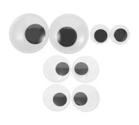 WRITWAA 8 Pièces Yeux Mobiles Autocollants en Plastique Style Nordique, Faciles à Nettoyer, Formes Multiples pour Décoration Maison et Autocollants de Réfrigérateur Créatifs