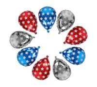 WRITWAA 9 Pièces Lot de Ballons Gonflables en Aluminium à Thème Boxe, Décoration Créative pour Fête D'anniversaire, Installation Simple et Transport Facile, pour Garçon et Filles et