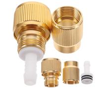 WRITWAA Adaptateur Rapide en Alliage D'aluminium Plaqué Cuivre 2pcs, Adaptateur pour Nettoyeur Haute Pression, Sûre et Étanche, Accessoire pour Lavage de Voiture