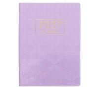 WRITWAA Agenda mensuel portable : Calendrier annuel A7 2027 - Carnet de poche pour l'organisation quotidienne - Petit calendrier scolaire quotidien mignon pour enseignants et élèves - Violet