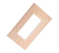 WRITWAA Applique en Bois Sculpté pour Cadre de Miroir, Style Chinois | Motif Nuage, Bois Khaki, Installation Facile, Usage Polyvalent, Chambres et Entrées, Finition Sculptée