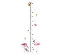WRITWAA Autocollant de Hauteur en Pvc Vert Motif Animaux Cartoon, Règle de Mesure Réutilisable pour Garçon et Filles, Décoration Murale pour Jardins D'garçon et Filles et Parcs