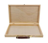 WRITWAA Boîte à Outils de Dessin en Bois Portable 1 Pc, Khaki, Poignée