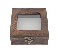WRITWAA Boîte à Spécimens Étui de Rangement Couvercle Anti-poussière pour Insectes en Bois Rétro pour Collection et Décoration de Bureau Délicate