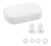 WRITWAA Bouchons D'oreilles Isolants en Silicone Blanc, Réutilisables et Étanches, Forme Arquée avec 3 Embouts, Sommeil Avions