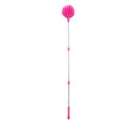 WRITWAA Brosse à toiles d'araignée extensible, balai extérieur de 140 cm (55 pouces) avec poils rigides, lavable, pour le nettoyage des ventilateurs de plafond et des coins de la maison.