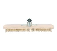 WRITWAA Brosse de Nettoyage en Fil d'acier Plaqué Cuivre pour Jardin, Entre Dalles, Nettoyage, Compatible Balais et Râteaux Standard, Couleur Jaune