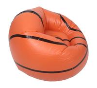 WRITWAA Canapé Gonflable Créatif de Ballon de Basketball en PVC Marron, Facile à Nettoyer et Résistant à l'usure, pour Salon ou Sorties Randonnée