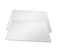 WRITWAA Carreaux de Miroir Autocollants Carrés 30 Cm X 30 Cm en Acrylique Bords Arrondis Auto-adhésifs pour Décoration Murale Salle de Bain Chambre Lot de 2