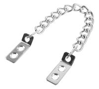 WRITWAA Chaîne métallique robuste argentée avec crochet de suspension, solution antivol pour porte de maison et armoires, adaptée aux bureaux et commerces