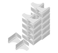 WRITWAA Clips Métalliques Hauteur Réglable en Fer Argenté Lot de 20 pour Support D'étagère Modulable pour Bibliothèque et Bureau