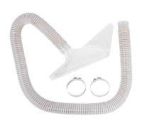 WRITWAA Ensemble de 1 hotte à poussière transparente en plastique pour scie à panneaux coulissante, tuyau flexible en PVC de 1,5 m et 50 mm de diamètre, kit d'aspiration des débris de coupe