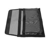 WRITWAA Filet Paquet Noir Auto-adhésif de Rangement, Bateau | Maille Teslin, Réutilisable sans Résidu, pour Kayak et Pêche, Pochette Portable à Fixer sur Accessoires