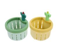 WRITWAA Filtre évier de cuisine 2 pièces en PP minimaliste, pour évier et bac à légumes, fonction anti-bouchons et récupération de débris