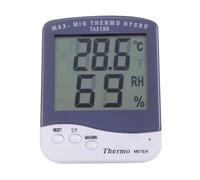 WRITWAA Humidimètre et Thermomètre Intérieur Grand Écran Lcd, Plastique Blanc, Affichage Simultané Température L'humidité, Facile à Utiliser Maison