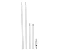 WRITWAA Kit de 1 tige d'extension filetée M10 pour luminaires - Tiges et supports de 15 et 30 cm avec adaptateur pour plafond incliné à 180° pour suspensions, lustres et éclairages