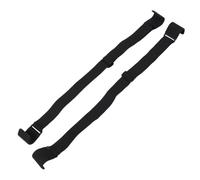 WRITWAA Lot de 2 verrous de couvercle de poubelle à double griffe en métal antidérapant, sangle de verrouillage réglable de 60 à 122 cm (23,6 à 48 pouces), résistante aux animaux et au vent,