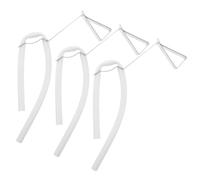 WRITWAA Lot de 3 tubes de recharge pour WC avec clip de rechange - Compatible avec Fluidmaster - Tube de recharge en silicone de 15 pouces (5/8 mm) avec clip métallique ou pour réservoir d'eau