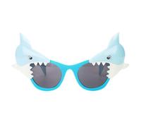WRITWAA Lunettes Requin Créatives et Drôles en PC Bleu pour Fête, Accessoires de Décoration Amusants de Requin pour Festival et Party