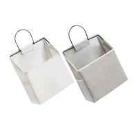 WRITWAA Organisateur Mural pour Chambre 2pcs en Toile avec Grandes latérales, Facile à Installer, pour penderie et Rangement supplémentaire