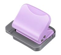 WRITWAA Perforatrice de Papier pour Classeurs à Spirale Compacte et Portable en Plastique pour Cahiers, pour Bureau et École Présentation Soignée