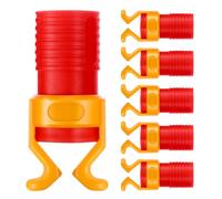 WRITWAA Pinces de Maintien de Vis en Plastique Abs Rouge Lot de 6 Outil Léger Fixation de Vis et Clous, pour Projets de Menuiserie Professionnels