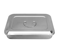 WRITWAA Plateau avec Couvercle pour Outils à Ongles Boîte de Rangement Acier Inoxydable pour Matériel de Manucure et Pédicure