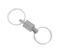 WRITWAA Porte-clés Pivotant à Dégagement Rapide en Titane, Mini Anneau Rotatif, Alliage de Titane Argenté, Léger et Portable, pour Voyage et Usage Quotidien, Outil Multifonctionnel