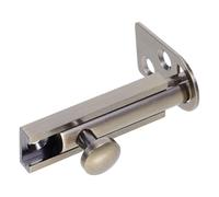 WRITWAA Serrure de Porte Verrou de Porte à Angle Droit en Cuivre Loquet à Verrou Coulissant pour Portail Noir Sécurité Domestique