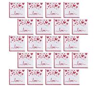 WRITWAA Serviettes en Papier Love Imprimé Rouge pour Décoration de Table Polyvalente, Forte Absorption, 20 Pièces, pour Mariage et Saint-valentin