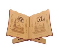 WRITWAA Support de Livre Sculpté en Panneau de Densité pour Lecture Mains Libres, Porte-livre de Prières Élégant et Portable Adapté aux Cuisines et Espaces de Prière