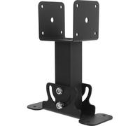 WRITWAA Support de Pergola Renforcé Support de Toit pour Pergola Quincaillerie Métal Noir Forme en Selle Montage Facile et Solide