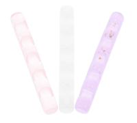 WRITWAA Support de Rangement pour Stylos Manucure en Acrylique 3 Pièces, Finition Soignée, Résistant à L'usure, Décoration Élégante pour Bureau et Noël