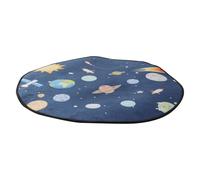 WRITWAA Tapis de Sol Rond de Pendaison de Crémaillère à Dessin Animé en Fibre de Polyester, Doux et Décoratif pour Chambre Garçon Fille, Salon et Présent