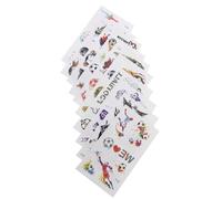 WRITWAA Tatouages Temporaires en Papier de Ballon de Football Autocollants Décoratifs Faciles à Coller et Enlever, 10 Feuilles pour Garçon et Filles pour Fête à Thème Football
