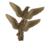 WRITWAA Tête de Mât de Drapeau 2pcs Or en Plastique Forme Aigle Pratique et Design Créatif Décoration Extérieure pour Mât de Jardin ou Bureau