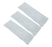 WRITWAA Têtes de Rechange en Microfibre pour Balai Laveur 3pcs, Serpillères Réutilisables en Microfibre, Installation Rapide, Design Double Usage, Couleur Vert Clair