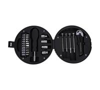 WRITWAA Trousse à Outils Maison en Acier Carbone et Plastique Rangement Organisé 20 Pièces de Roue, Kit Multifonction pour Réparation de Pneus