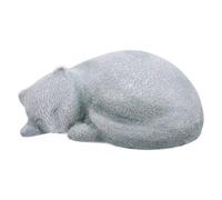 WRITWAA Urne funéraire pour Chat : Petite urne funéraire pour Animaux de Compagnie - Statuette commémorative en résine - Figurine Souvenir pour Cendres, à Poser sur Une Table en aux Animaux