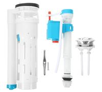 WRITWAA Vanne D'arrivée D'eau pour Réservoir de Toilette Ancien Style, Installation Facile en Pp, Kit de Réparation pour Salle de Bain Bouton Poussoir Bleu, Solution pour Débit Lent