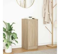 WRJENFSC Buffet en chêne Sonoma - 29,5 x 34 x 76 cm - En bois avec porte réglable et capacité de charge de 60 kg - Moderne - Pour cuisine, couloir et bureau