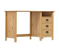 WRJENFSC Hill Bureau en pin massif Marron miel 120 x 50 x 74 cm