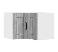 WRJENFSC Lucca Armoire d'angle de cuisine suspendue en bois gris Sonoma 57 x 57 x 40 cm Armoire d'angle robuste avec espace de rangement pour cuisines modernes